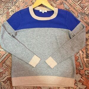 Madewell Blue and Gray Sweater
